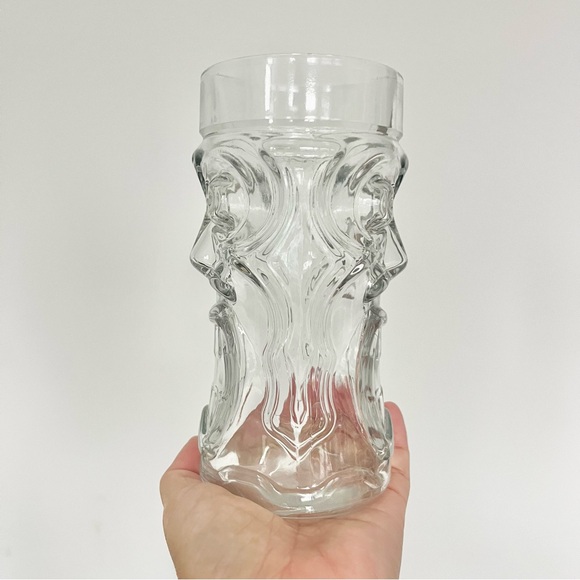 Anchor Hocking Vintage Glass Tiki Mug Hawaiian Retro No Chips Cracks Collectible - Picture 7 of 8